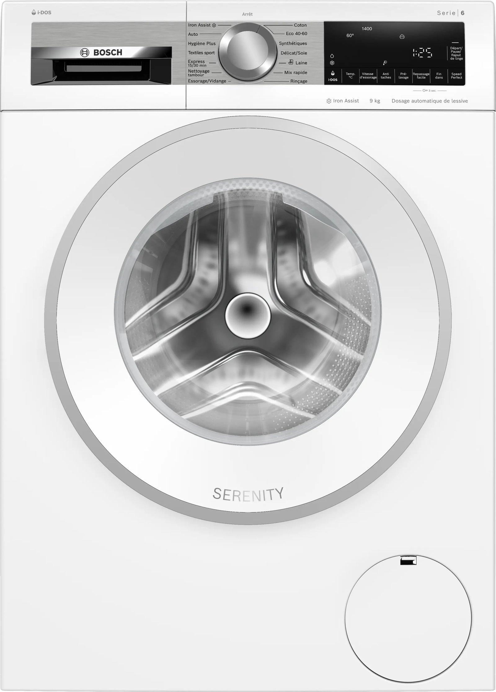 Bosch Série 6 WGG244FSFR — Lave-linge Hublot 9 kg · 1400 trs/min · i-DOS · Classe A