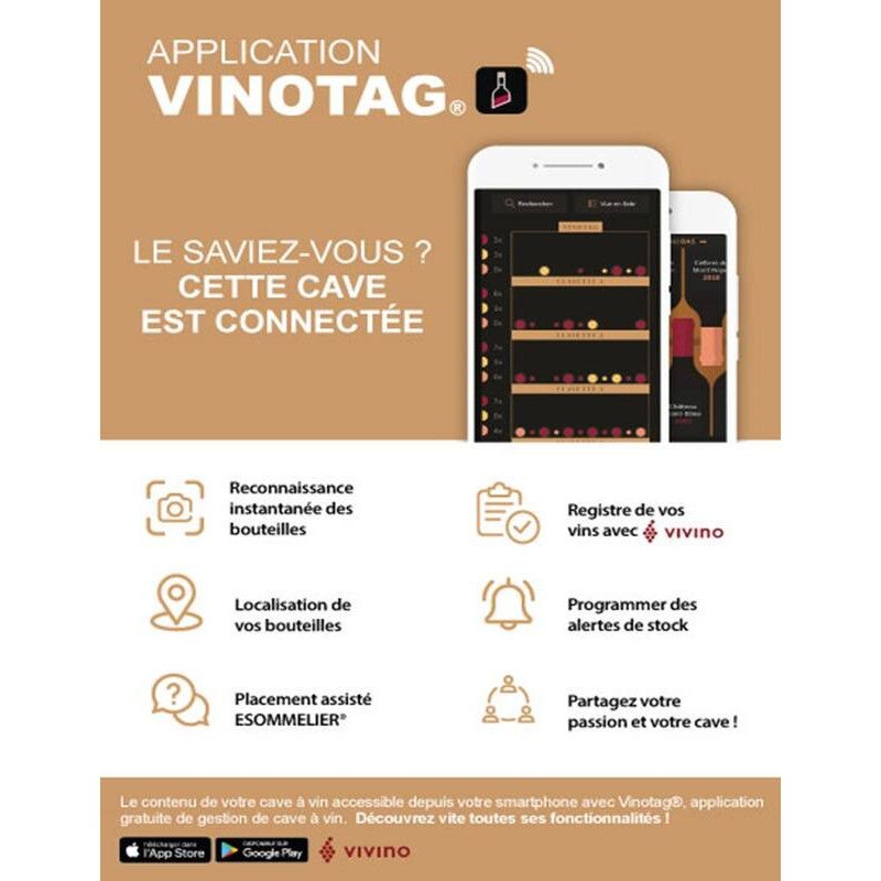 La Sommelière LS102DZBLACK — Cave de Service Double Zone · 102 Bouteilles · Noir Premium